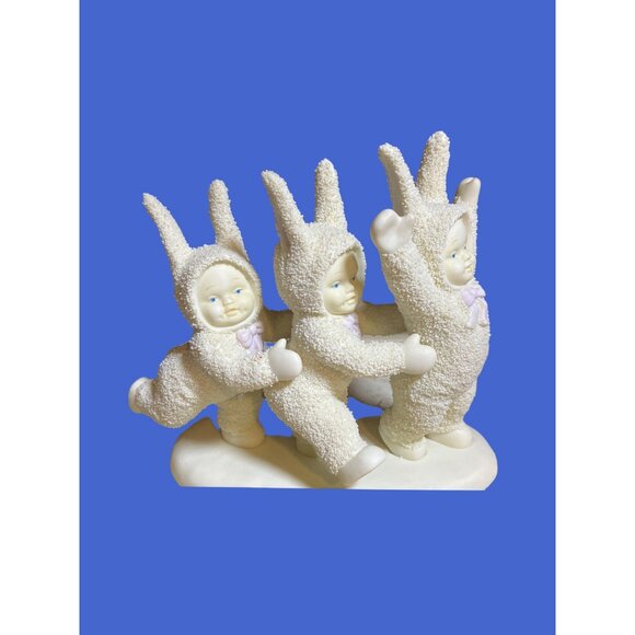 Dept.56 SNOWBUNNIES "Let's Do The Bunny Hop!"  Figurine 1994 - Picture 8 of 10